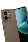 Mey İthalat®   Redmi 15C 4G Auto Focus Karbon Kapak - Kahverengi
