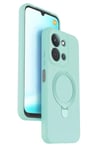 Mey İthalat®   Redmi 15C 4G Regal Magsafe Standlı Kapak - Su Yeşili