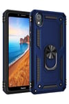 Mey İthalat®   Redmi 7A Kılıf Sofya Yüzüklü Silikon Kapak - Lacivert