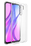Mey İthalat®   Redmi 9 Kılıf Lüx Şeffaf Silikon - Şeffaf