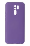 Mey İthalat®   Redmi 9 Kılıf Nano içi Kadife Silikon - Mor
