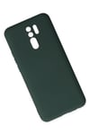 Mey İthalat®   Redmi 9 Kılıf Nano içi Kadife Silikon - Koyu Yeşil