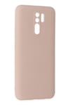 Mey İthalat®   Redmi 9 Kılıf Nano içi Kadife Silikon - Pudra
