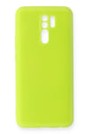 Mey İthalat®   Redmi 9 Kılıf Nano içi Kadife Silikon - Sarı