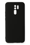 Mey İthalat®   Redmi 9 Kılıf Nano içi Kadife Silikon - Siyah