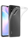 Mey İthalat®   Redmi 9A Kılıf Lüx Şeffaf Silikon - Şeffaf