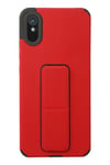 Mey İthalat®   Redmi 9A Kılıf Mega Standlı Silikon - Kırmızı