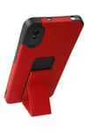 Mey İthalat®   Redmi 9A Kılıf Mega Standlı Silikon - Kırmızı