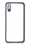 Mey İthalat®   Redmi 9A Kılıf Miami Şeffaf Silikon - Gri