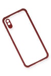 Mey İthalat®   Redmi 9A Kılıf Miami Şeffaf Silikon - Fuşya