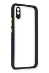 Mey İthalat®   Redmi 9A Kılıf Miami Şeffaf Silikon - Lacivert