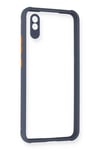 Mey İthalat®   Redmi 9A Kılıf Miami Şeffaf Silikon - Gri