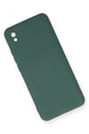 Mey İthalat®   Redmi 9A Kılıf Nano içi Kadife Silikon - Koyu Yeşil