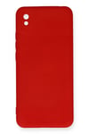 Mey İthalat®   Redmi 9A Kılıf Nano içi Kadife Silikon - Kırmızı