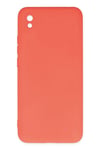 Mey İthalat®   Redmi 9A Kılıf Nano içi Kadife Silikon - Turuncu
