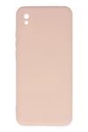 Mey İthalat®   Redmi 9A Kılıf Nano içi Kadife Silikon - Pudra