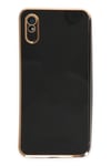Mey İthalat®   Redmi 9A Kılıf Volet Silikon - Siyah