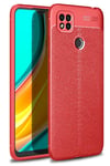 Mey İthalat®   Redmi 9C Kılıf Auto Focus Kapak - Kırmızı
