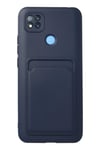 Mey İthalat®   Redmi 9C Kılıf Kelvin Kartvizitli Silikon - Lacivert
