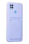 Mey İthalat®   Redmi 9C Kılıf Kelvin Kartvizitli Silikon - Lila