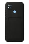 Mey İthalat®   Redmi 9C Kılıf Kelvin Kartvizitli Silikon - Siyah