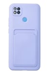 Mey İthalat®   Redmi 9C Kılıf Kelvin Kartvizitli Silikon - Lila