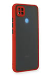 Mey İthalat®   Redmi 9C Kılıf Montreal Silikon Kapak - Kırmızı