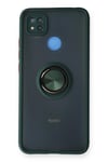 Mey İthalat®   Redmi 9C Kılıf Montreal Yüzüklü Silikon Kapak - Yeşil