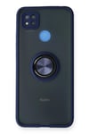 Mey İthalat®   Redmi 9C Kılıf Montreal Yüzüklü Silikon Kapak - Lacivert