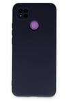 Mey İthalat®   Redmi 9C Kılıf Nano içi Kadife Silikon - Lacivert