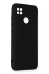 Mey İthalat®   Redmi 9C Kılıf Nano içi Kadife Silikon - Siyah