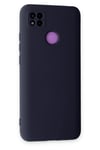 Mey İthalat®   Redmi 9C Kılıf Nano içi Kadife Silikon - Lacivert
