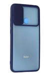 Mey İthalat®   Redmi 9C Kılıf Palm Buzlu Kamera Sürgülü Silikon - Lacivert