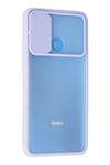 Mey İthalat®   Redmi 9C Kılıf Palm Buzlu Kamera Sürgülü Silikon - Lila