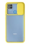 Mey İthalat®   Redmi 9C Kılıf Palm Buzlu Kamera Sürgülü Silikon - Sarı