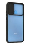 Mey İthalat®   Redmi 9C Kılıf Palm Buzlu Kamera Sürgülü Silikon - Siyah