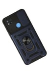 Mey İthalat®   Redmi 9C Kılıf Pars Lens Yüzüklü Silikon - Lacivert