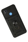 Mey İthalat®   Redmi 9C Kılıf Pars Lens Yüzüklü Silikon - Siyah