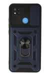 Mey İthalat®   Redmi 9C Kılıf Pars Lens Yüzüklü Silikon - Lacivert