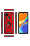 Mey İthalat®   Redmi 9C Kılıf Sofya Yüzüklü Silikon Kapak - Rose