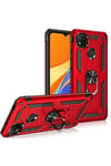 Mey İthalat®   Redmi 9C Kılıf Sofya Yüzüklü Silikon Kapak - Rose