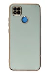 Mey İthalat®   Redmi 9C Kılıf Volet Silikon - Açık Yeşil
