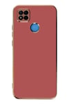 Mey İthalat®   Redmi 9C Kılıf Volet Silikon - Kırmızı