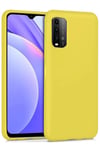 Mey İthalat®   Redmi 9T Kılıf Nano içi Kadife Silikon - Sarı