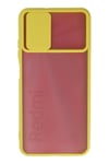 Mey İthalat®   Redmi 9T Kılıf Palm Buzlu Kamera Sürgülü Silikon - Sarı