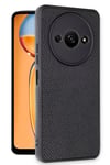 Mey İthalat®   Redmi A3 4G Kılıf Aras Deri Kapak - Siyah