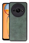 Mey İthalat®   Redmi A3 4G Kılıf Aras Deri Kapak - Koyu Yeşil