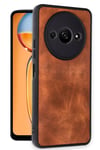 Mey İthalat®   Redmi A3 4G Kılıf Aras Deri Kapak - Taba