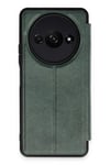 Mey İthalat®   Redmi A3 4G Kılıf Flip Cover - Koyu Yeşil