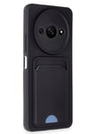 Mey İthalat®   Redmi A3 4G Kılıf Kelvin Kartvizitli Silikon - Siyah